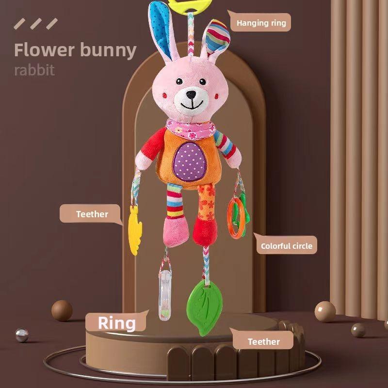 Baby Plush Baby Car Seat Toys With Hanging Animal Designs For Infants And Toddlers