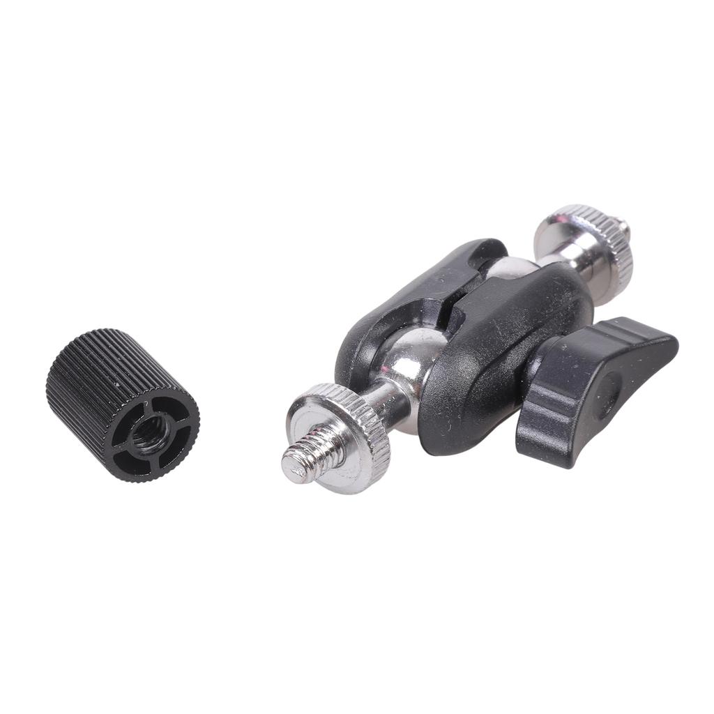 Professional Rotatable 1/4inch Male To Female Threaded Bracket Clamp For Phone Video Mount Camera LED Light Microphone