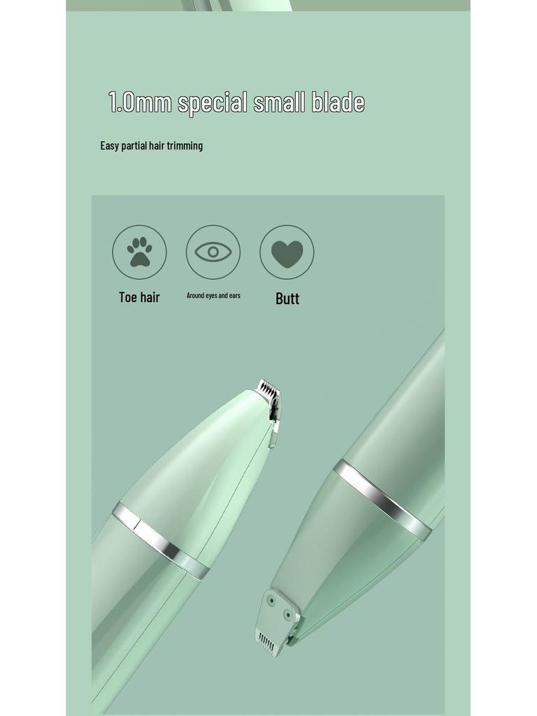 Quiet Rechargeable Pet Shaver & Paw Trimmer for Cats