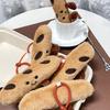 Niedliche Lebensmittel-Plüsch-Schlüsselanhänger Hängende Accessoires Croissant Baguette Brezel Brotsammlung Dekorative Anime-Schlüsselanhänger Geschenk für Kinder