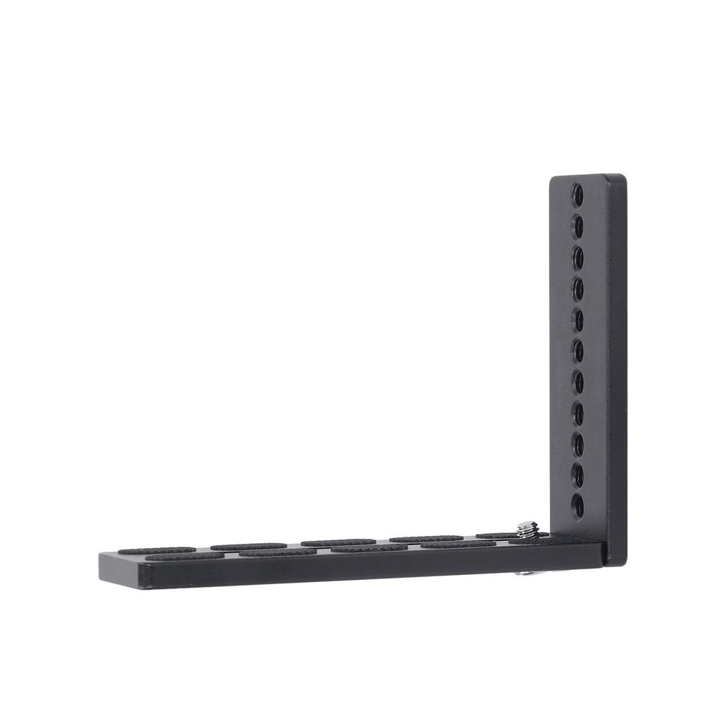 Vertical Camera Quick Release Plate Aluminum Alloy L Shaped Stand With 1/4 Screw Hole