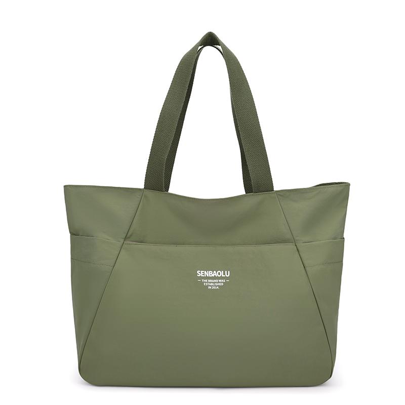 

Женская сумка через плечо большой вместимости, сумка-тоут однотонная, сумка кроссбоди зелёный