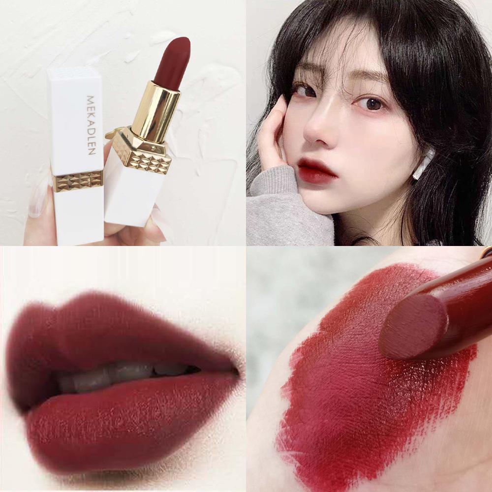 McCarthy Lun Orange Lipstick - Carrot Orange, Creamy Rose, Purple-Pink Matte, Brightening, Niche Lipstick for Women.