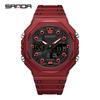 SANDA 6507 Outdoor Sports Men's Watch, Suitable for Neutral Waterproof, Fashionable, Luminous, Multi functional Electronic Wrist