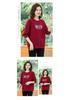 2025 New Plus Size Women's Pure Cotton Hoodie - Loose, Round Neck Korean Style for Spring & Autumn