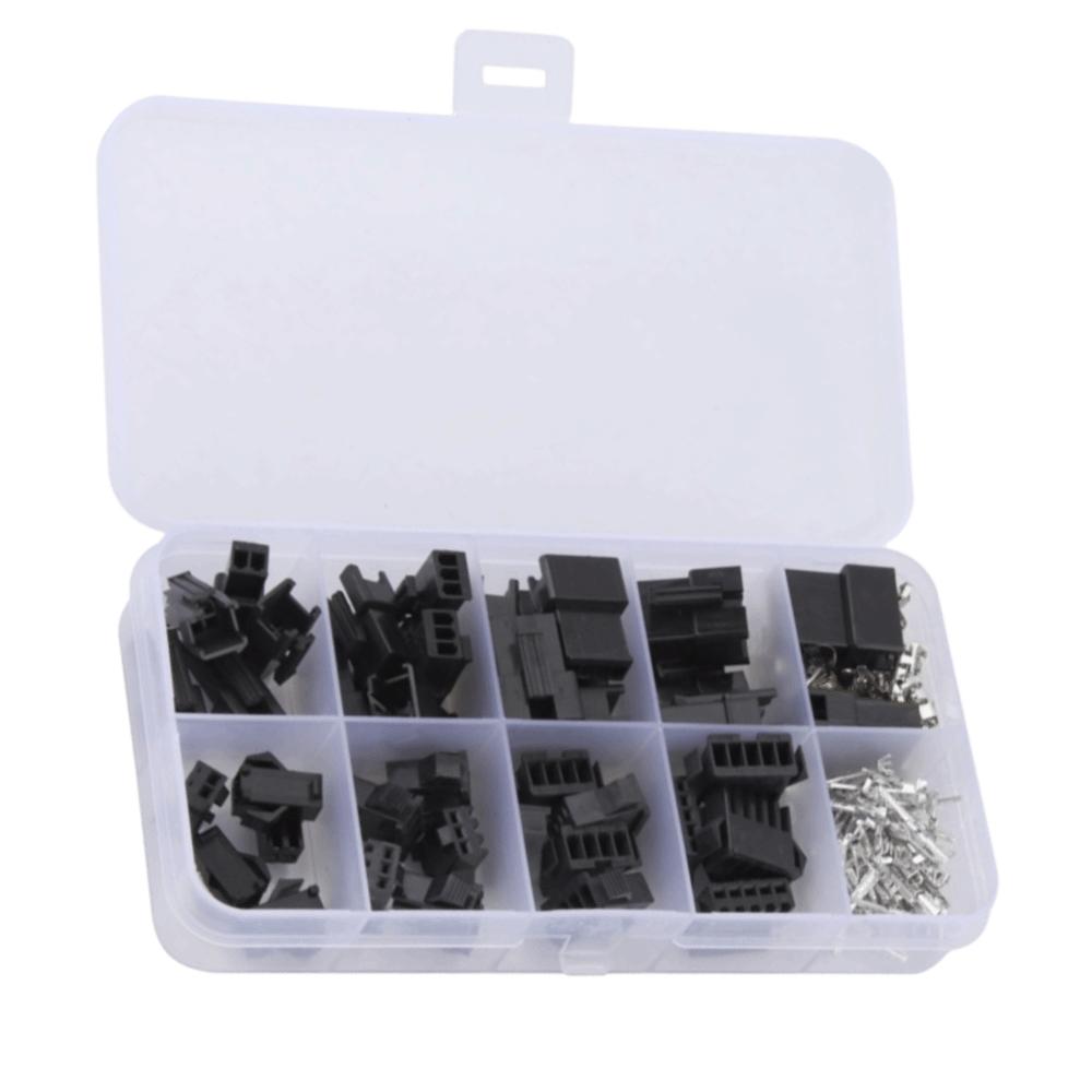 

200PCS 2.54mm SM Plug Connector 2/3/4/5PIN Male & Female Terminal Connector Set Power Grids 200PCS