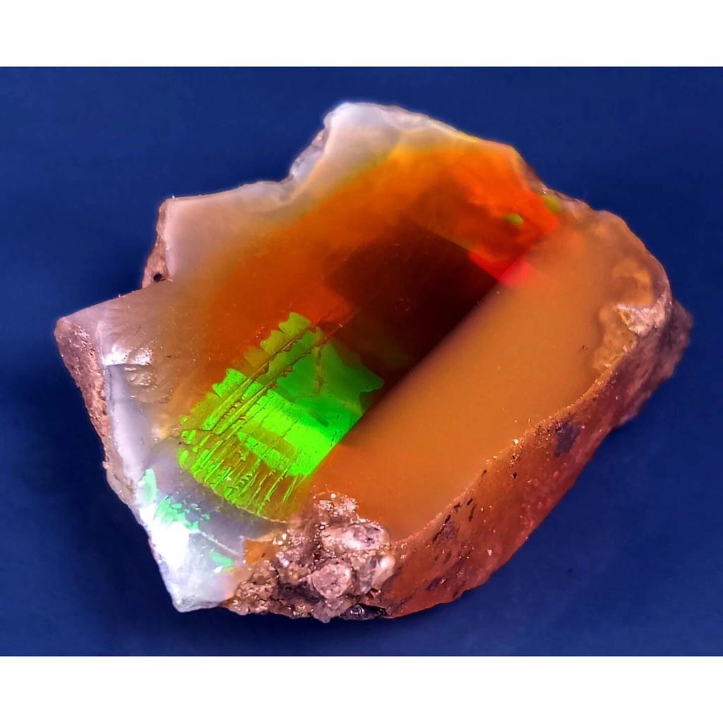44-45 Ct Natural Opal Raw Rough Fire Opal Ethiopian Stunning Certified Gemstone