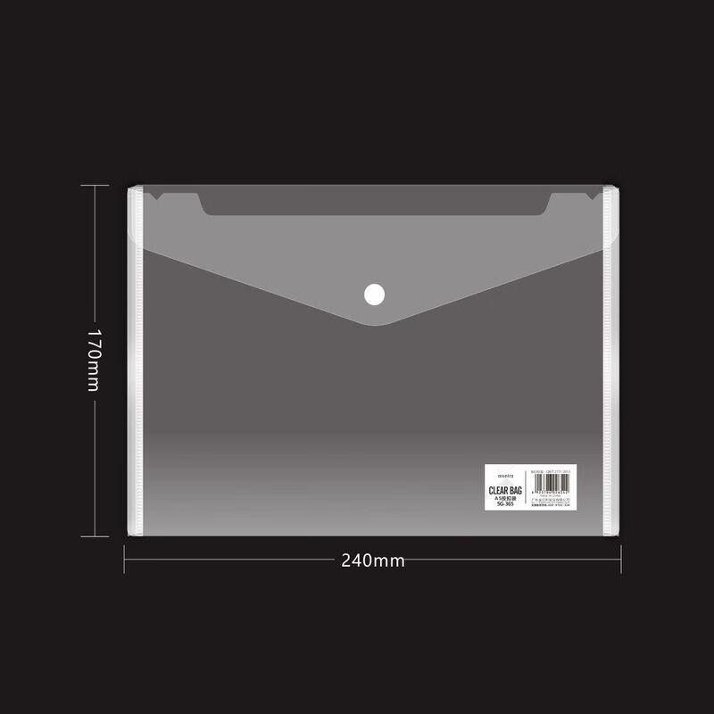 Jinyili A5 Transparent Waterproof Snap Document Folders A5
