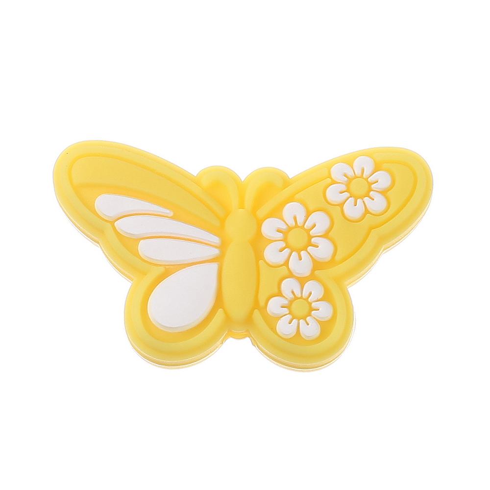 10Pcs 19x32mm Cartoon Butterfly Silicone Beads Food Grade Teether Bead For Jewelry Making DIY Pacifier Chain Necklace Bracelet