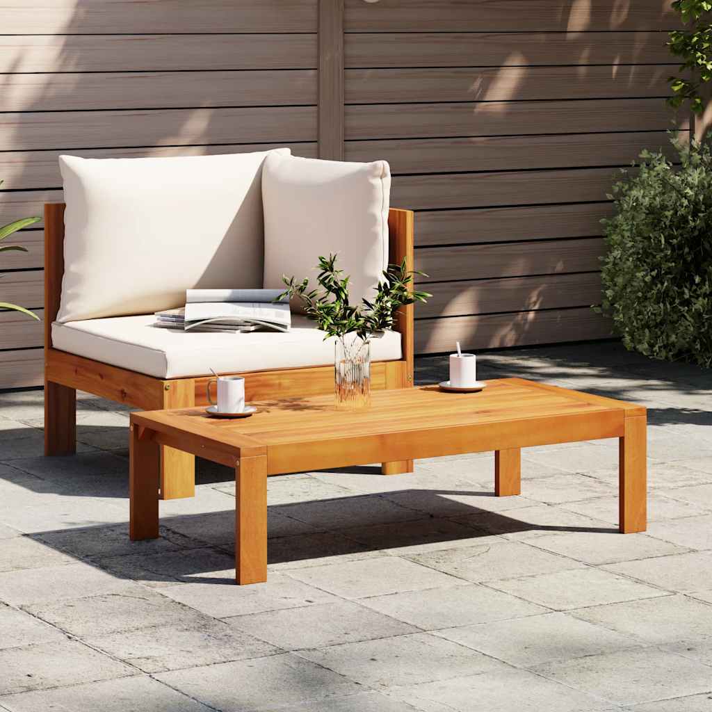 2 Piece Garden Sofa Set with Cushions Solid Acacia Wood