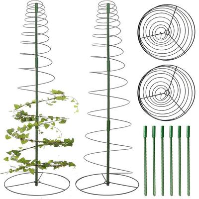 Plant Climbing Support Vine Frame Spiral Iron Ring Stand Potted Plant Vine Climbing Upward Growth Frame Horticultural Supplies