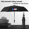 MNB15 Car Automatic Folding Windproof Sunshade Umbrella For BMW M E34 E36 E60 E90 E46 F10 F20 F30 X5 X6 X1 M3 M5 M6 E71 Car Accessory