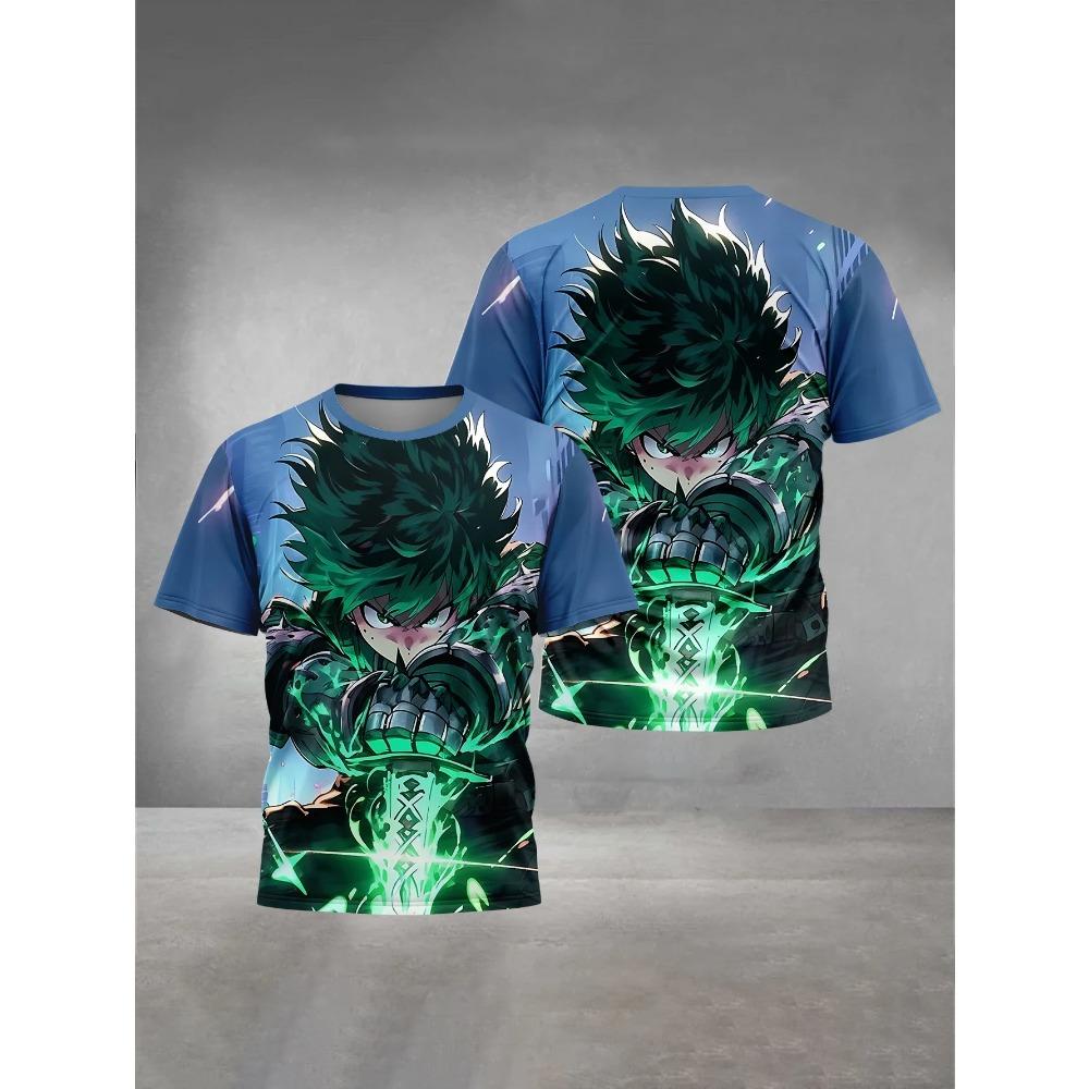 Children's Summer 3D Printed Clothing My Hero Academia Boys and Girls' T-shirts Short-sleeved Tops