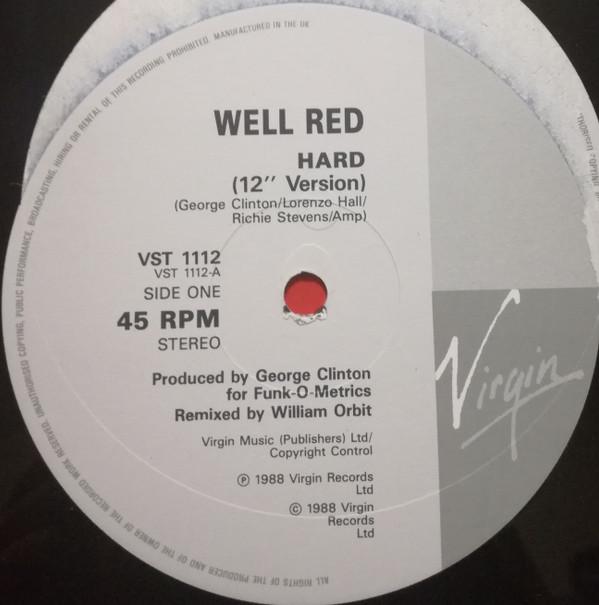 

12inch Record WELL RED - Hard VST1112 Virgin 1988 UK Dance & Electronica Used