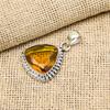 Citrine Gemstone 925 Sterling Silver Handmade Wedding Pendant Jewelry For Thanksgiving