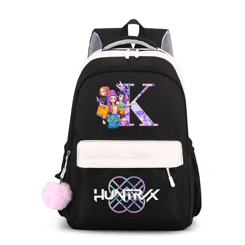 Large Capacity Schoolbag with Shoulder Strap; Student Three-piece Pencil Case Set