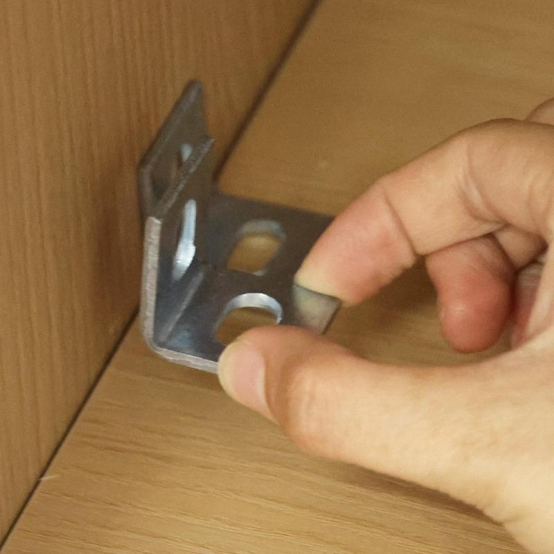 10/30pcs Universal Alloy Corner Brackets 90 Degree Right Angle Bracket for Wood Furniture Cabinet Connect Fastener Accessories