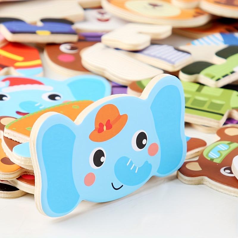 Interactive Wooden Bear Dress Up Puzzle for Youngsters Educational Toy with Cute Animal Outfits, Perfect Birthday or Christmas Gift