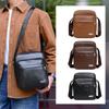 Men's Retro Crossbody Shoulder Bag Large Capacity Lightweight Business Messenger Bag for Travel Trip