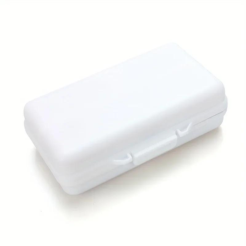 

USB Phone Accessories Storage Box Organizer Portable Foldable Lightweight PP Material Multi Compartment Lid for Office Supplies білий