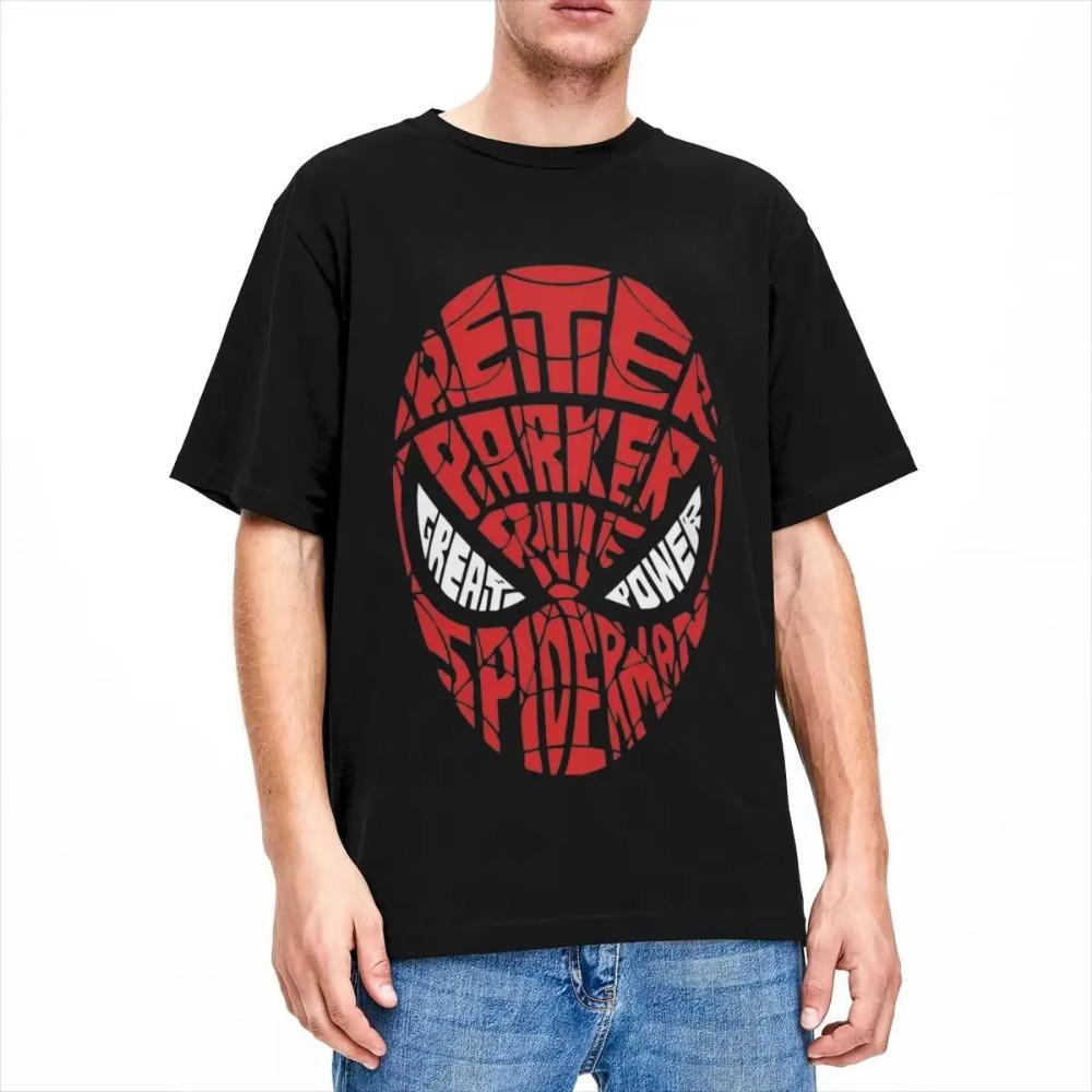 Men Women Spider Man Shirt Merch 100% Cotton T-shirt Clothing Novelty Tee Shirt Summer
