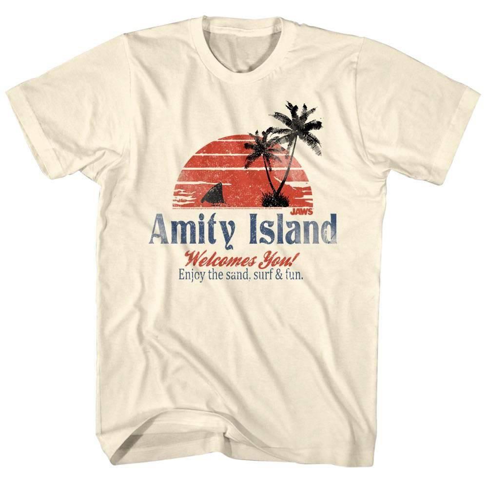 Jaws Amity Island Sunset Men T Shirt XXXL