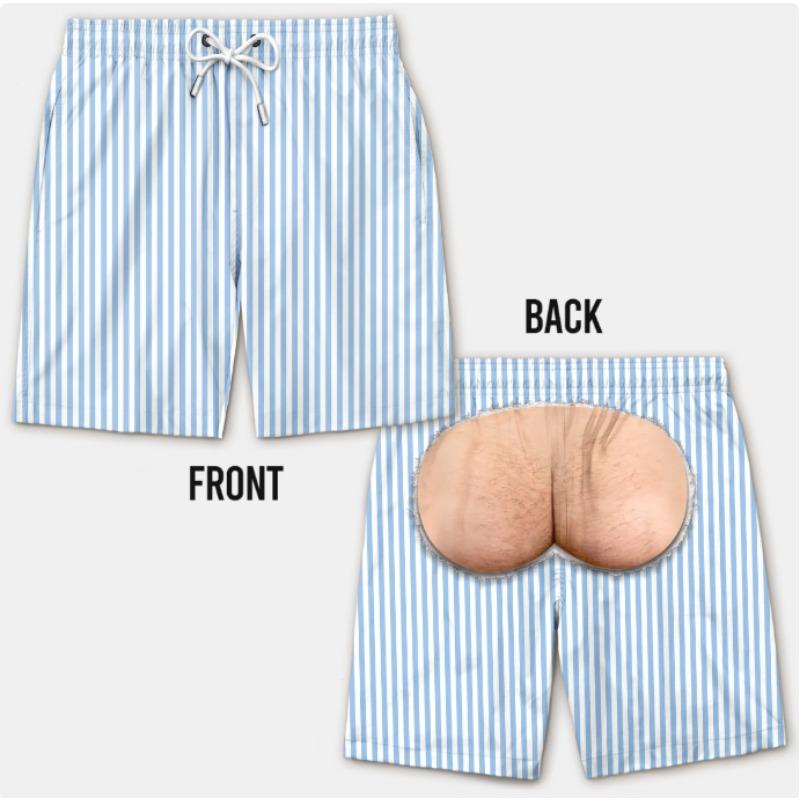 Summer Funny Swim Trunks Personalized Swim Trunk Bathing Suit Bachelor Party Short Men's Beach Swim Trunks Quick Drying Shorts