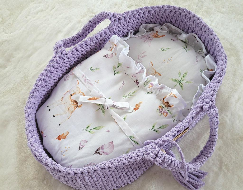 Doll wrap, tied, swaddle - forest delicacy