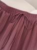 Plus Size Women's Elegant Elastic Waist Lace-Up Casual Trousers with Pockets for Spring and Summer Vacations