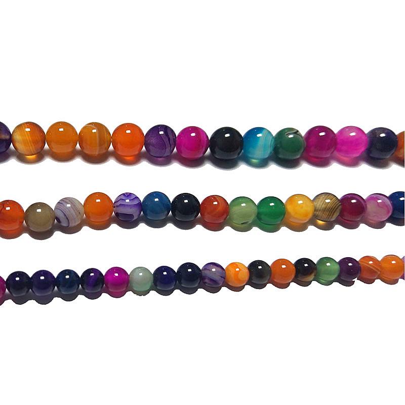 Agate Round Loose Beads for DIY Bracelet Accessories