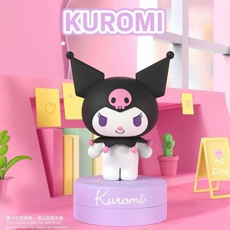 Authentic Figure Stamp  6 Designs  Kuromi My Melody Cinnamoroll Kids Plaything For Kids Desktop Decoration Figurine