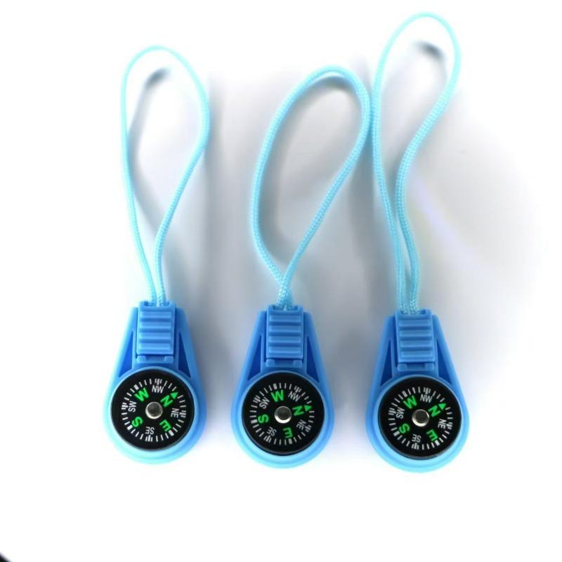 20mm Lanyard Compass Key Head Outdoor Compass Lanyard Zipper Head Portable