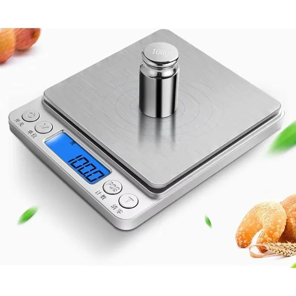 1 Stück Gramm/Unze Kleine Schmuckwaage 3000g/0.1g Koch-Lebensmittelwaagen Langlebige Digitale Küchenwaage