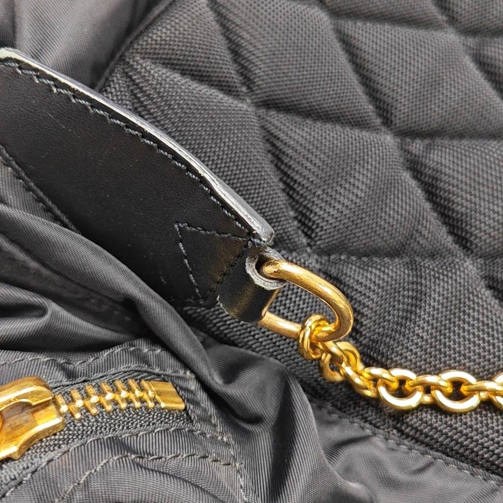 [Pre-Owned] The Rucksack Series Nylon And Leather Backpack Large - Good #RZ9ZW5