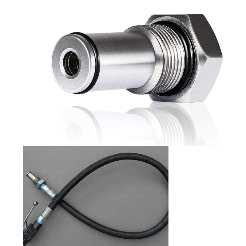 Oil Rail Adapter with 6.0 High Pressure Oil Pump IPR Valves Air Test Fitting Tool for 6.0L Engine