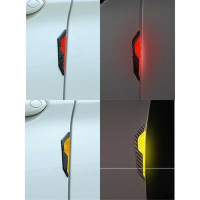 Protection and Visibility Reflective Carbon Fiber Auto Guard Sticker (4pcs)