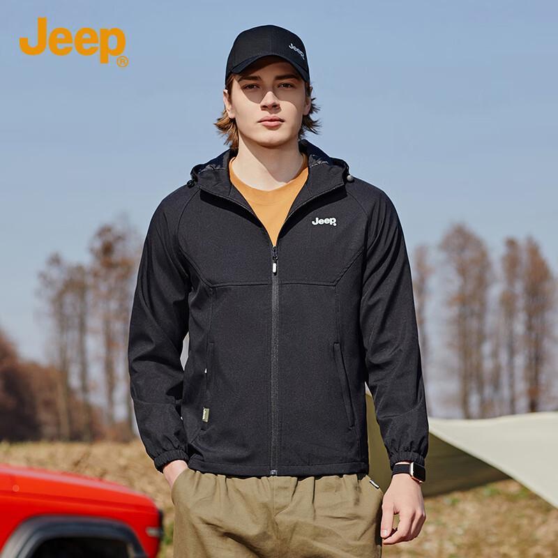 JEEP Men's Casual Hooded Jacket