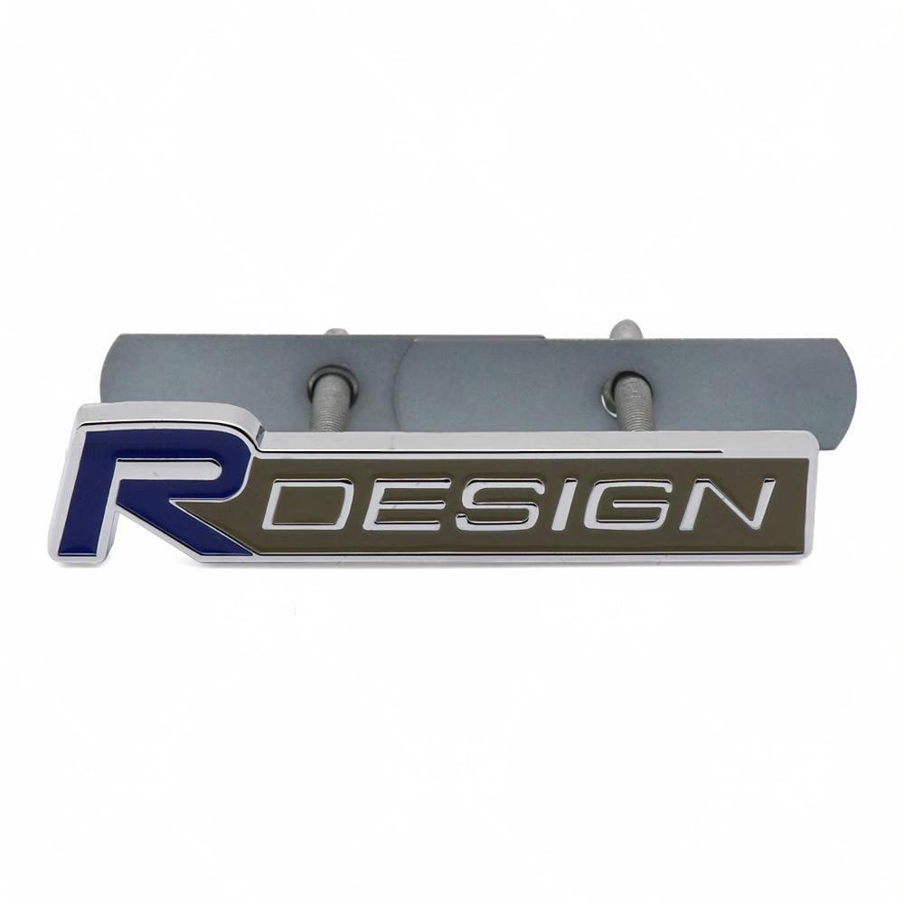 3D Metal Badge Car Front Grille Badge Body Trunk Decoration Accessories For Volvo Rdesign V40 V50 S40 S80 XC60 S90 XC90 S60 V90