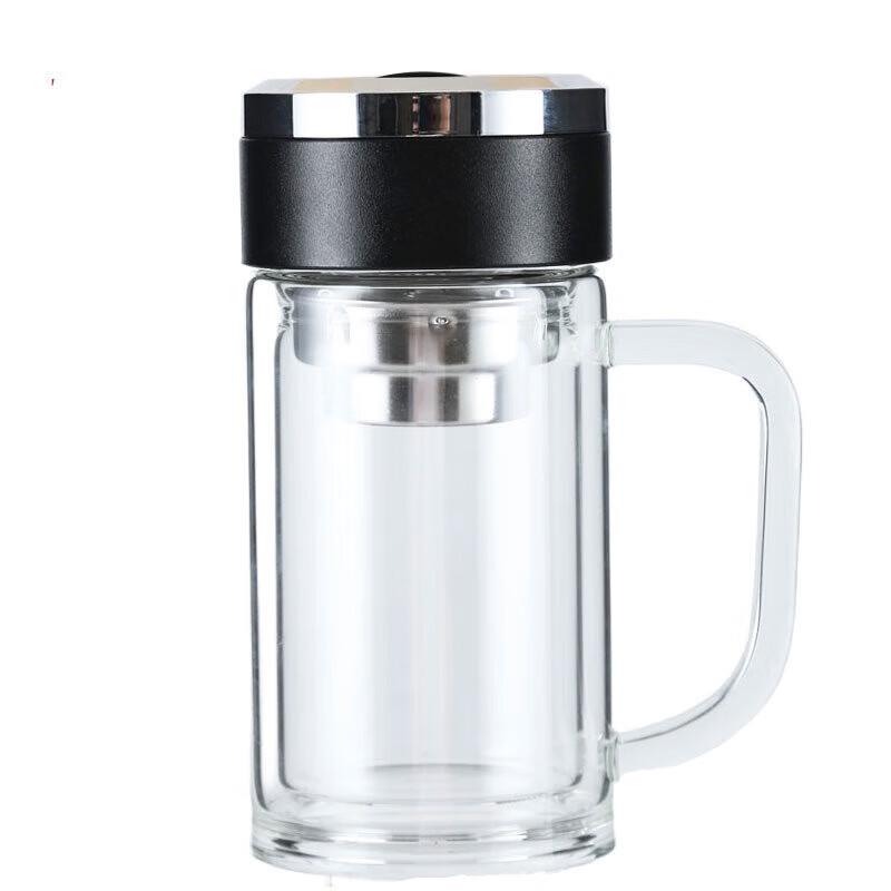 Zeyu HSD-001D Double-Wall Insulated Glass Tea & Office Mug