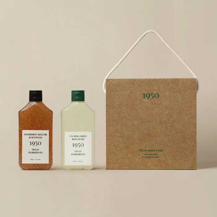 

[Подарок на день рождения/Подарочная упаковка] Веганский набор для душа и скраба