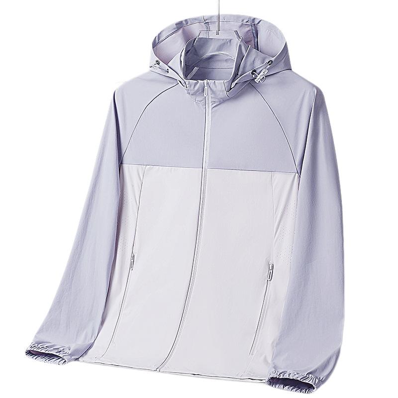 New sunscreen clothes men's and women's summer ice silk breathable UPF10 + outdoor quick-drying skin clothes jacket
