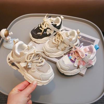 Mädchen-Sneaker Frühling/Herbst Neuheiten, Jungen-Sneaker, Kinder-Mesh klobige Dad-Schuhe, Mädchen-Laufschuhe, Trendige Kinderschuhe.
