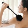 Double-Sided Silicone Bath Brush - Long Handle Back Scrubber for Exfoliating, Body Cleaning and Relaxing Skin Care In Bath