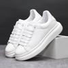 Brand Men's Shoes Black Glossy Casual Men Shoes White Fashion Couple Sneakers Man Shoes for Men