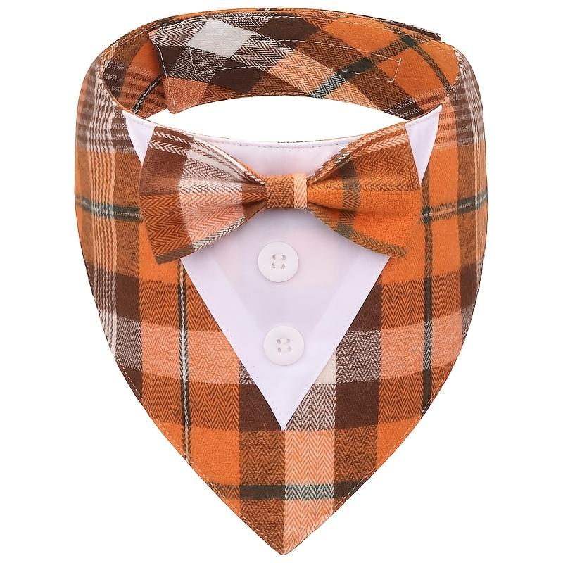 1pack Wedding Dog Tuxedo Bandanas Bow Tie Adjustable Dog Costumes for Small Dogs Pet Outfit Prince Wedding Attire Party Clothes