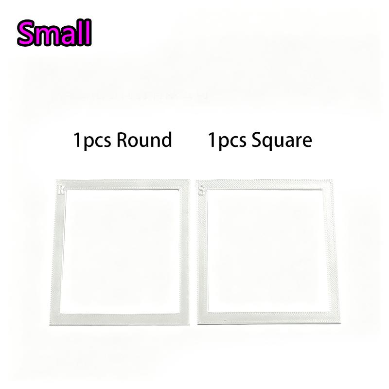 2Pcs Vibrant Rhinestone Frames with Magnetic Design for Craft Positioning