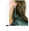 Bean Studs: Retro Five-Pointed Star Korean Tassel Earrings for Women