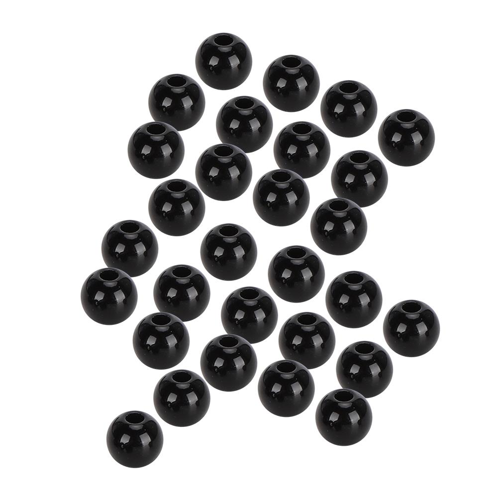 DIY Plastic Eyes Hand Made Animal Doll Toy All Black Bean Eyeball Fabric Accessories