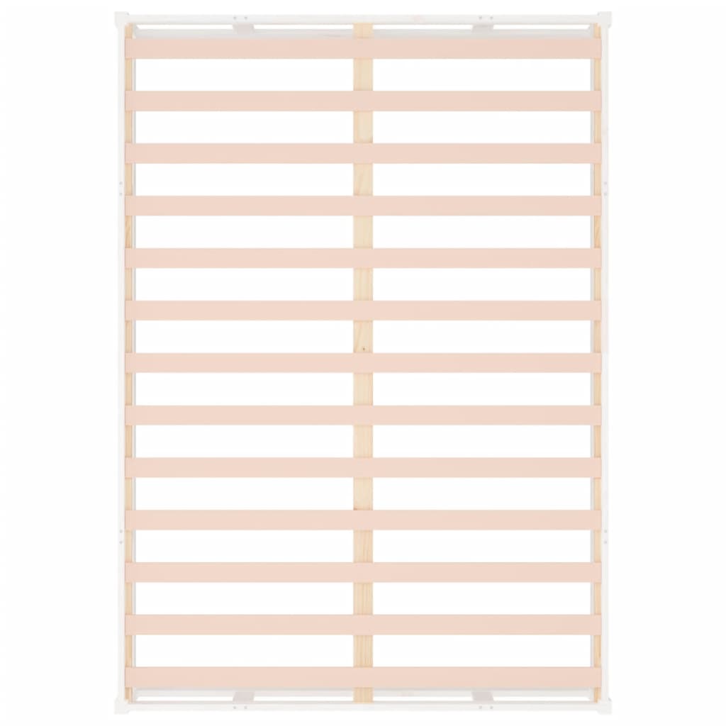 Solid Wood Bed White 150 x 200 cm