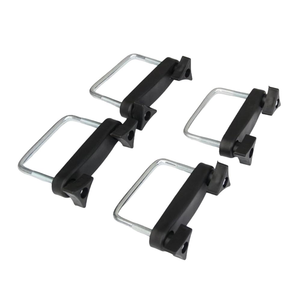 EDHUUJSI 4pcs/set Roof Rack Tool Clip Luggage Roof Rack Clamp Easy Convenient Multi-Purpose Roof Box U Bolt Variety, 8cm 4pcs